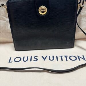 Louis Vuitton  Black Capucines Epi Shoulder Bag